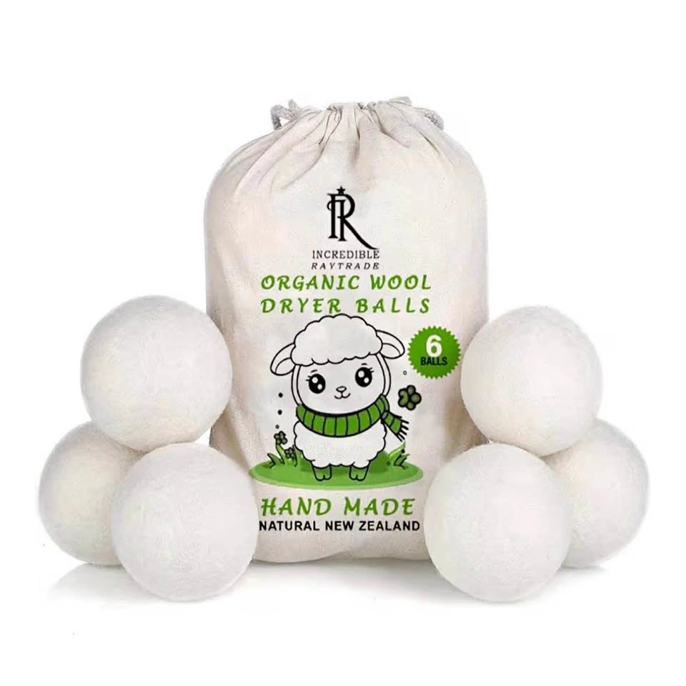 New Zealand Organic Wool Dryer Balls - Set of 6