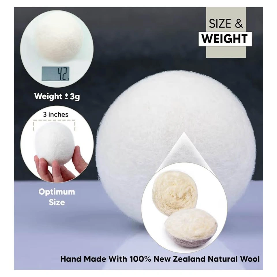 New Zealand Organic Wool Dryer Balls - Set of 6 - photo 2