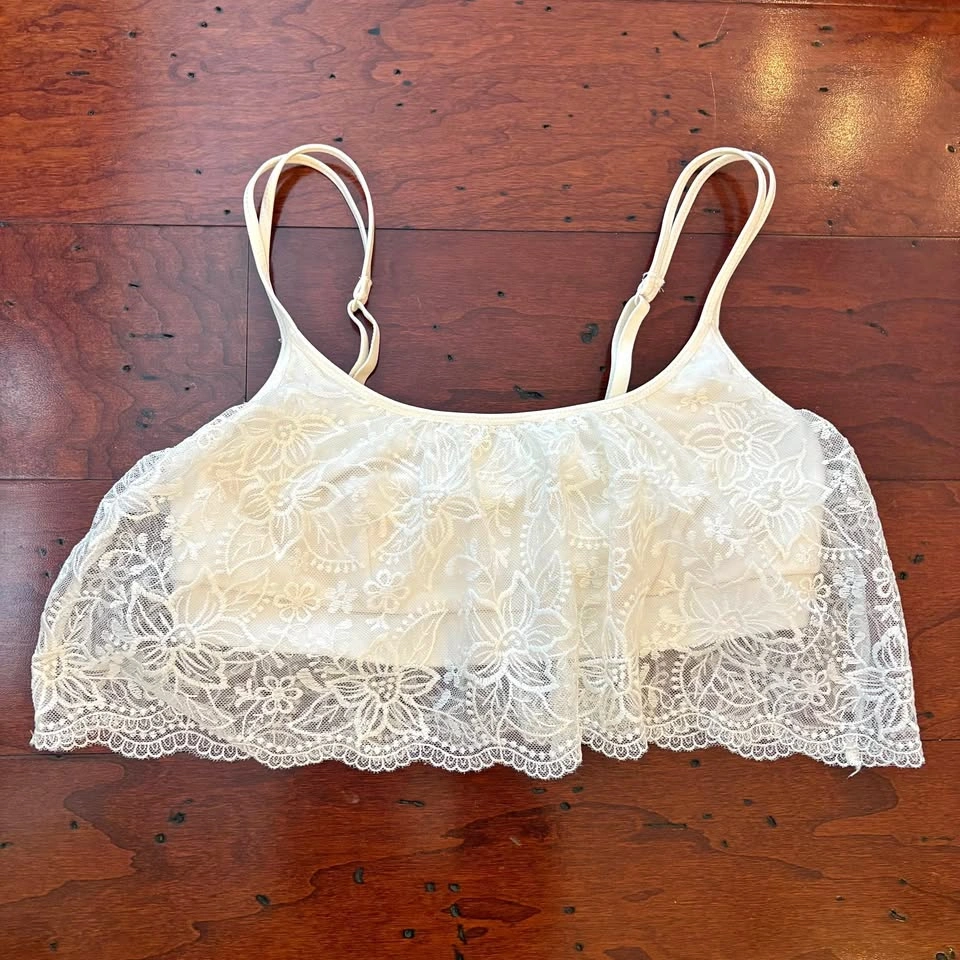 White Lace Aerie Bralette - Size Small