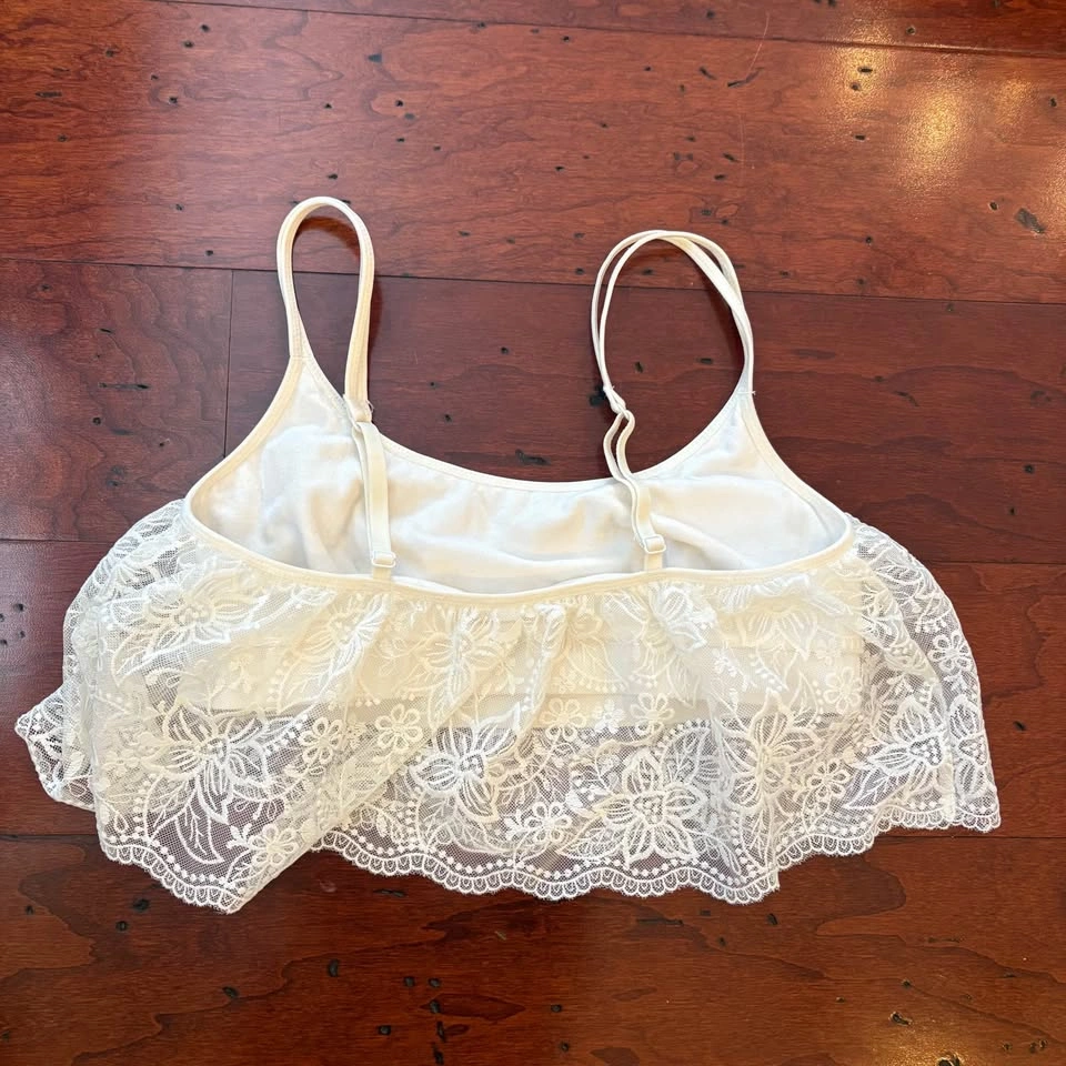White Lace Aerie Bralette - Size Small - photo 2