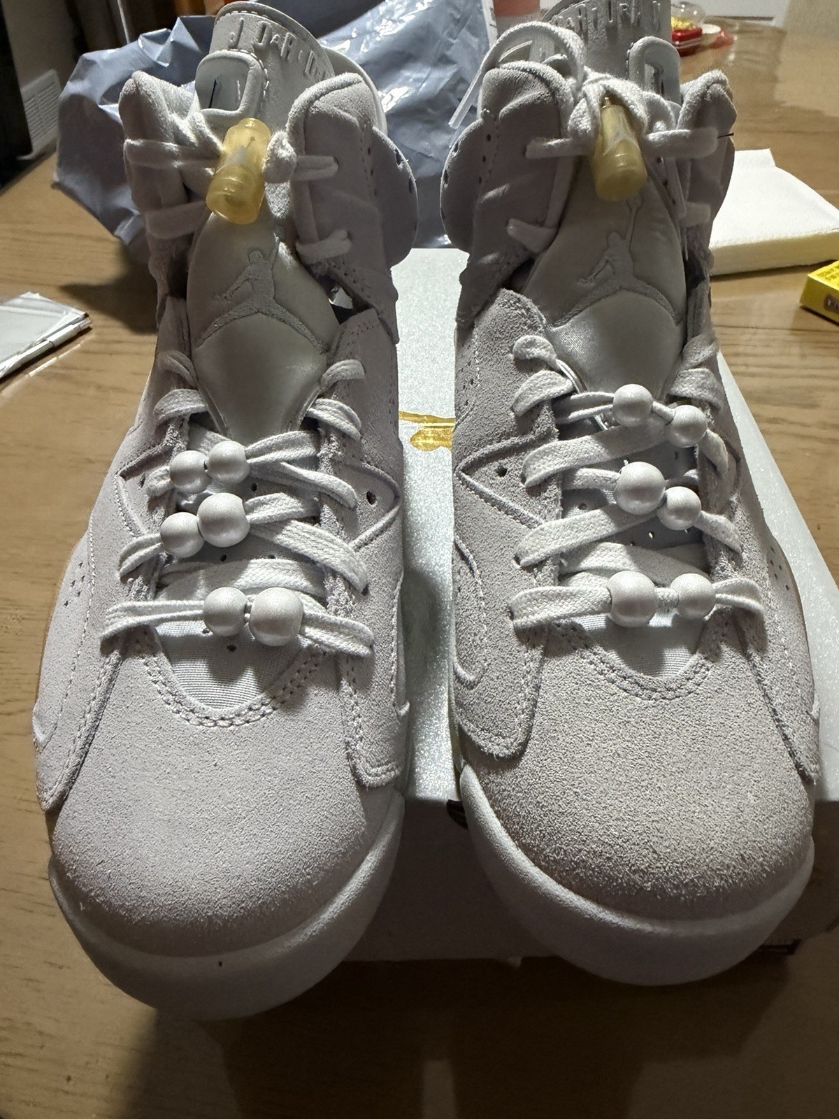 Jordan Air Jordan 6 Retro Craft Pearl Sneakers DQ4914-074 - photo 3