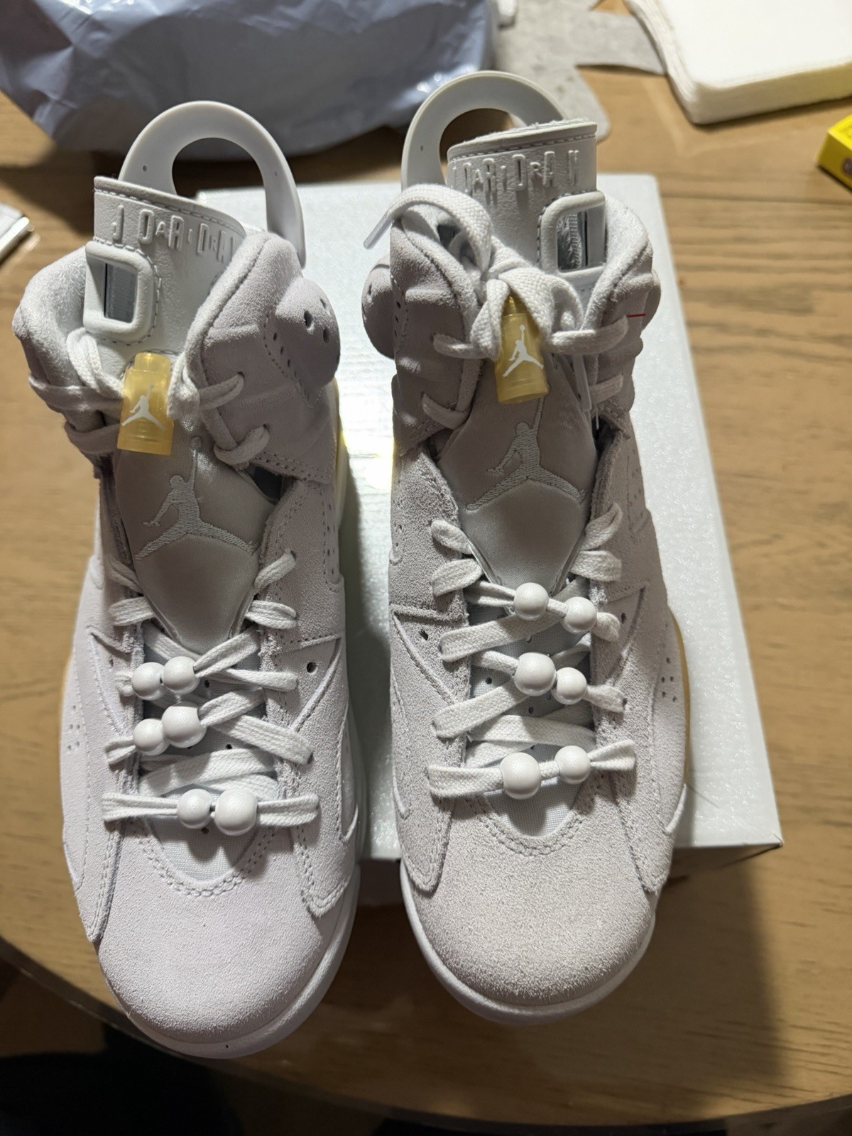 Jordan Air Jordan 6 Retro Craft Pearl Sneakers DQ4914-074 - photo 4