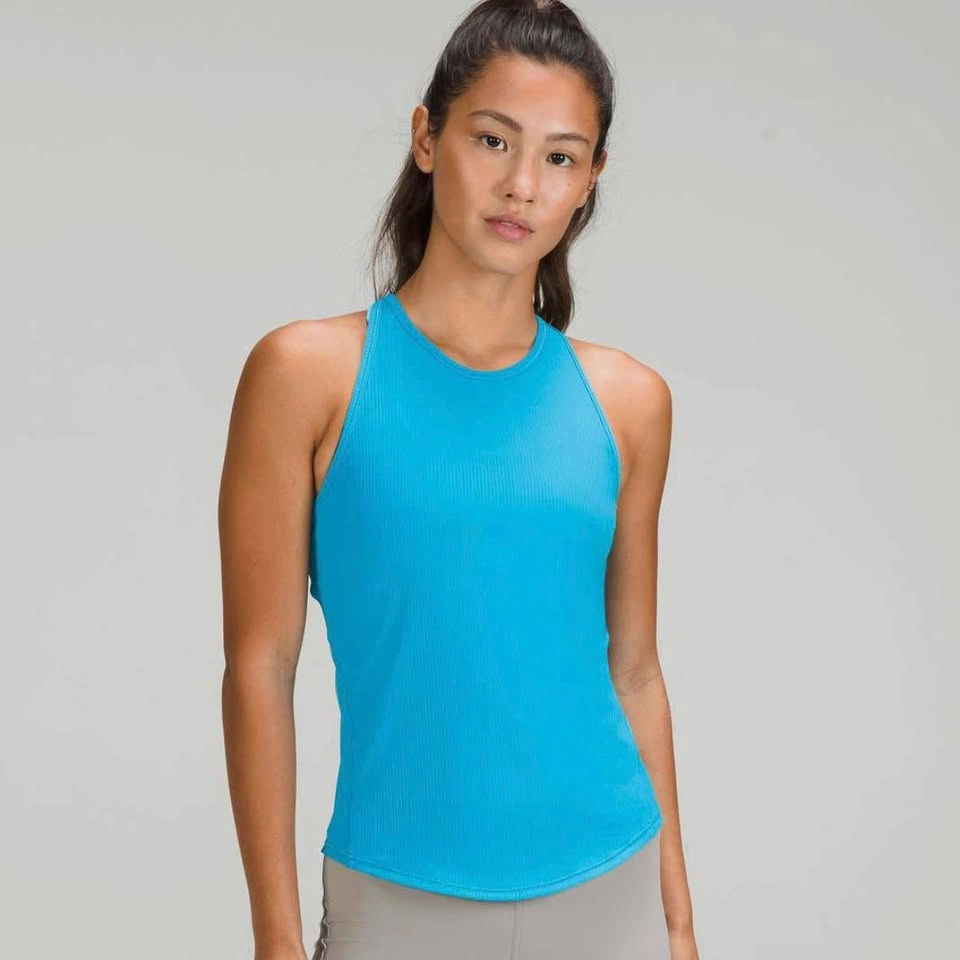 Lululemon Base Pace Tank - Ribbed Turquoise Tide Size 2 - photo 4