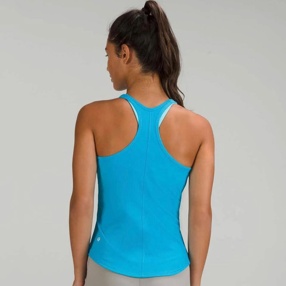 Lululemon Base Pace Tank - Ribbed Turquoise Tide Size 2 - photo 5