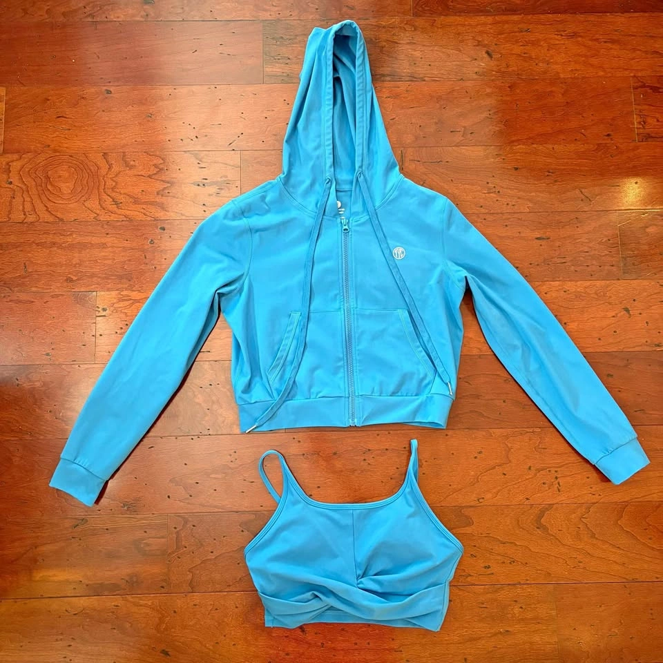Til You Collapse Crop Jacket & Sports Bra Set