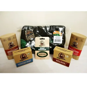 NEW Dr. Squatch Men's Hygiene Kit w/ Corduroy Dopp Bag