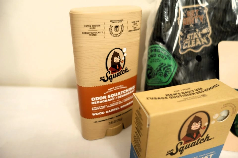 Dr. Squatch Men's Hygiene Kit w/ Corduroy Dopp Bag - photo 2