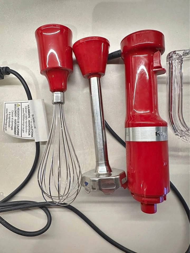 Kitchen Aid immersion blender RED