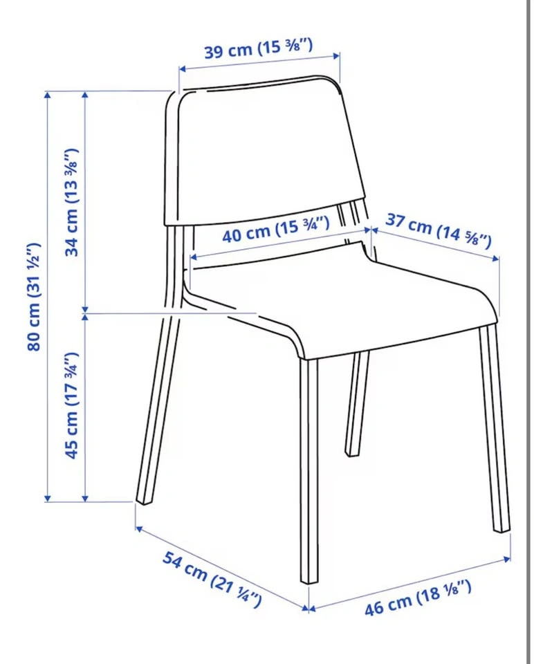 4 IKEA THEODORE Chairs - photo 3