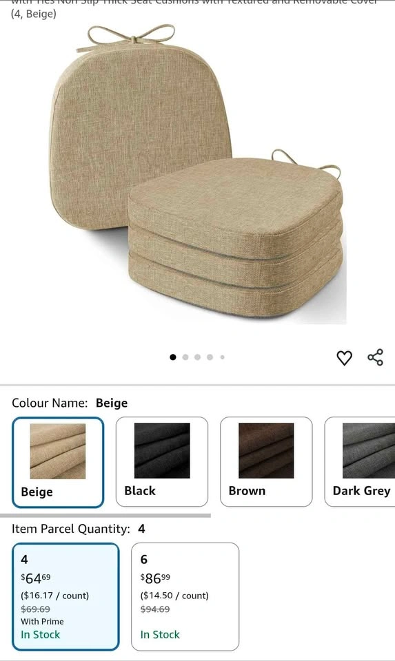 Tan chair Seat Cushions - 4 - photo 5