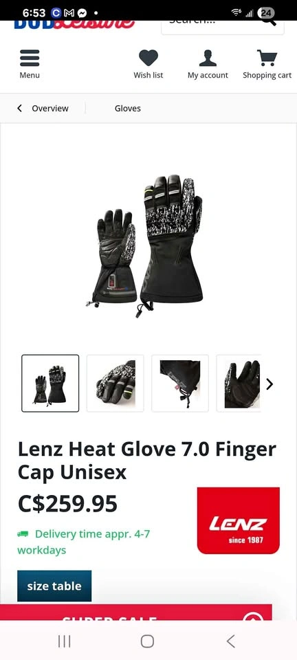 Lenz Heat Gloves Skiing
