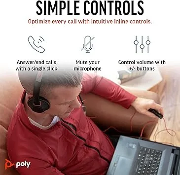 [Brand New] Poly Blackwire 5220 Wired Headset image indicator(5)