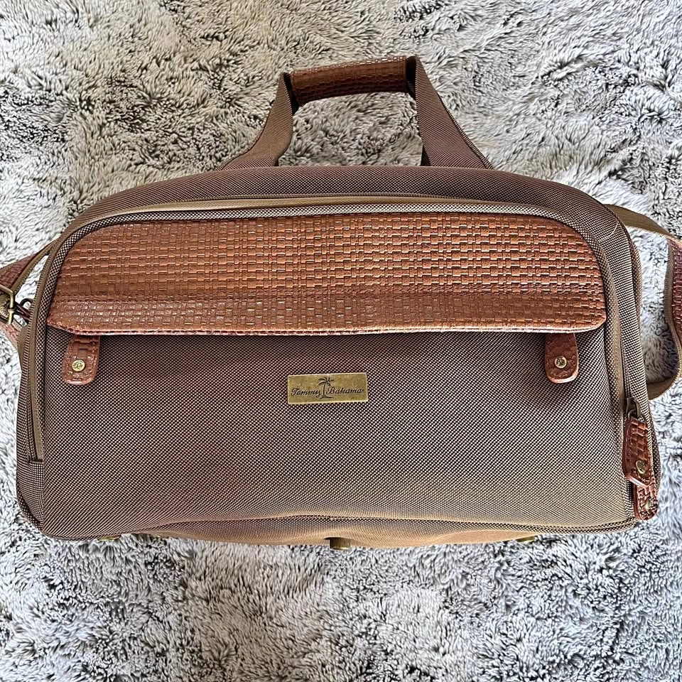 Tommy Bahama Brown Overnight/Carry-on Bag