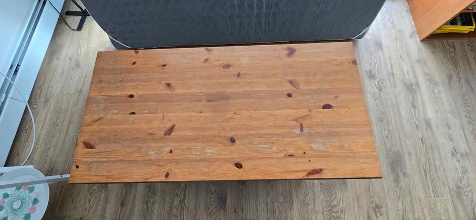 Solid Pine Coffee Table with Shelving - photo 2