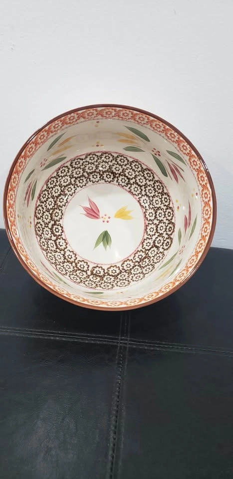 Large Floral Serving Bowl With Lid - photo 3