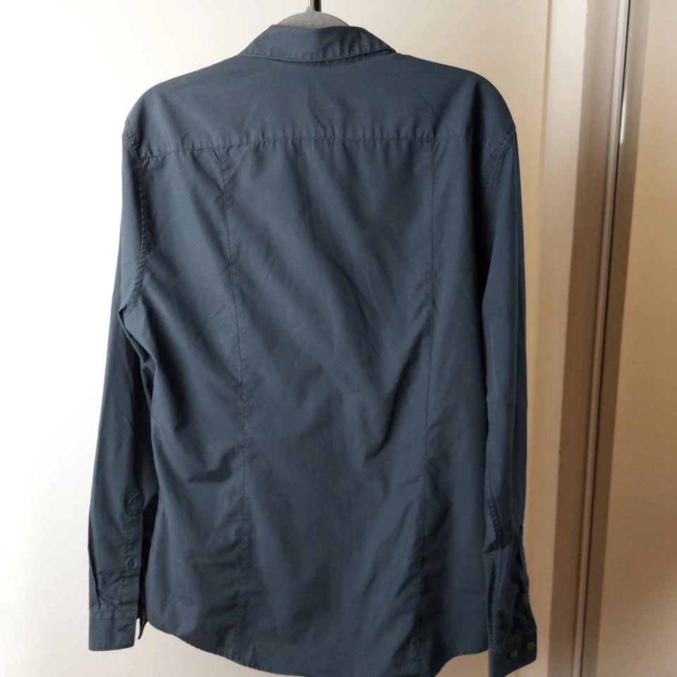 Mens Dress Shirts Lot Bundle: 2x L (Black, Navy) - photo 2