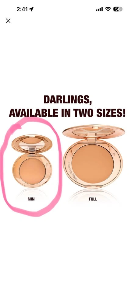 Mini Charlotte Tilbury Airbrush Powder in 3 Tan - photo 2
