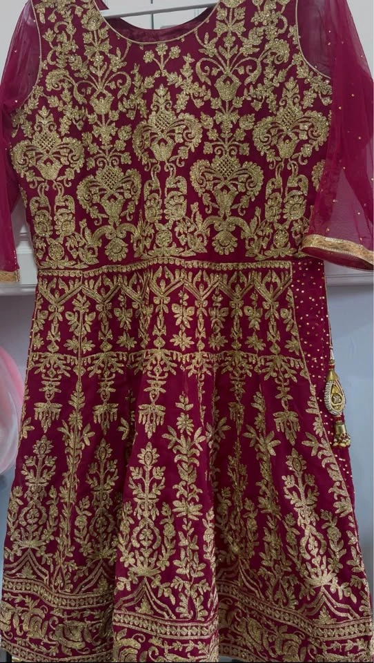 Pink & Gold Indian Sharara Set Traditional Outfit - photo 4
