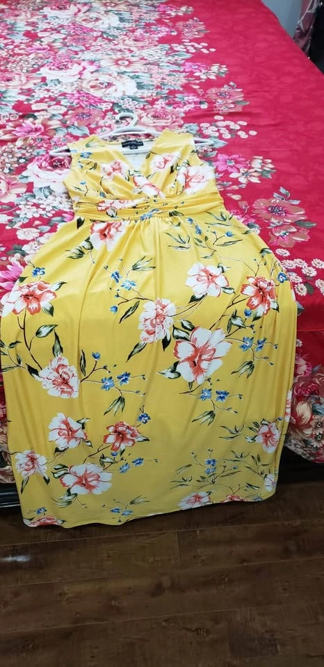 Cute Yellow Floral Maxi Summer Dress - photo 2