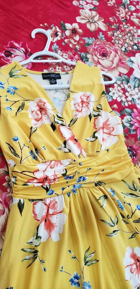 Cute Yellow Floral Maxi Summer Dress - photo 4