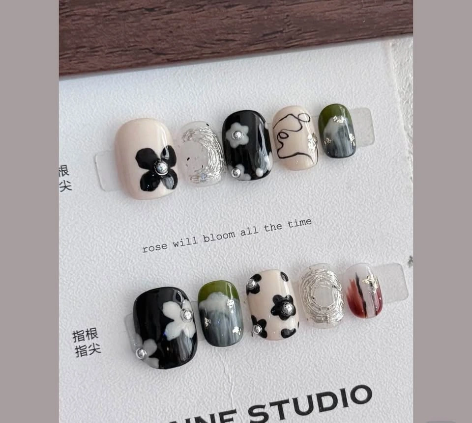 New Press-on Nails with Nail Kit Size S - photo 3
