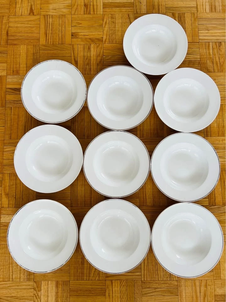 Set of 10 Bone China Plates – GLUCKSTEINHOME Prescott - photo 3