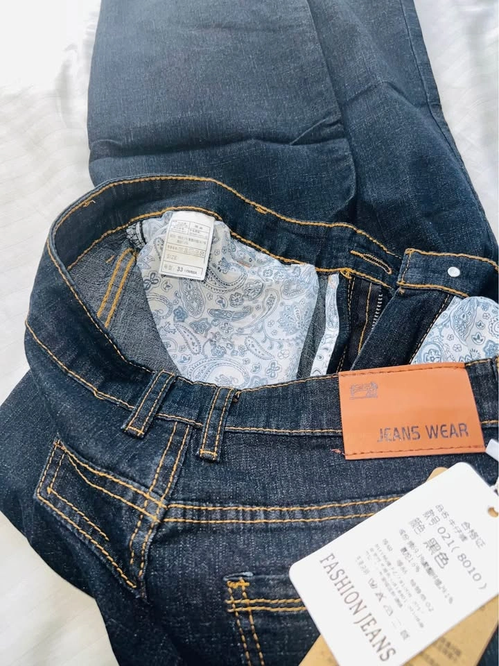Men’s Jeans Size 33–34 – Brand New Cotton Blend Slim Fit Pants - photo 4