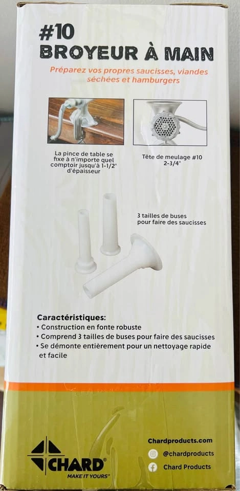 Hand Meat Grinder – Make Sausage, Jerky & Burgers - photo 2