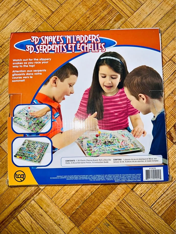 3D Snakes & Ladders Board Game – Fun for Kids & Family