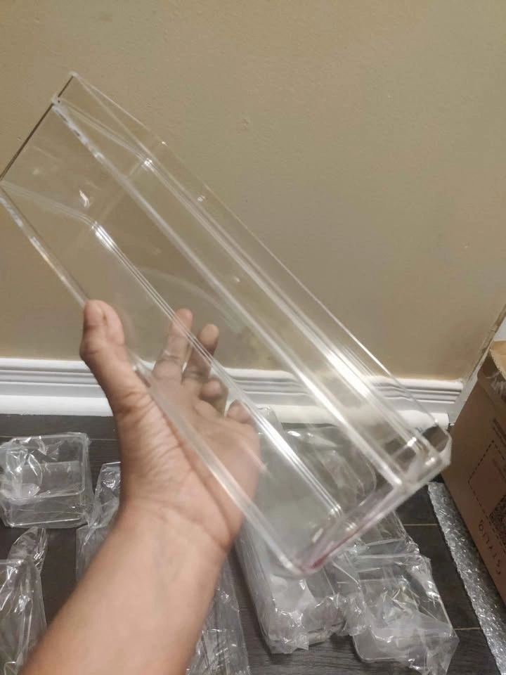 Brand new clear acrylic 8pc organizer set makeup / bathroom orga - photo 5