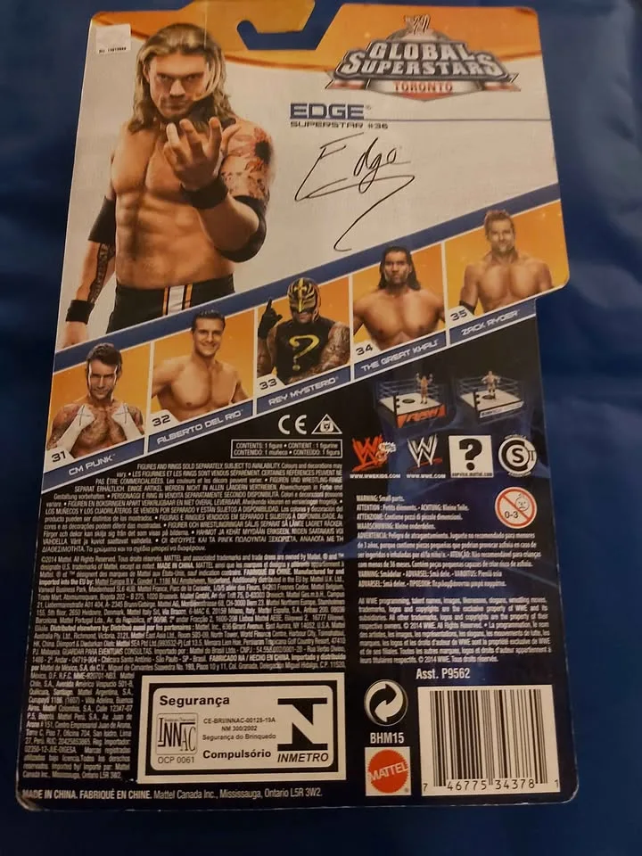 WWE- Edge (Action Figure) Global Superstars TORONTO image indicator(2)