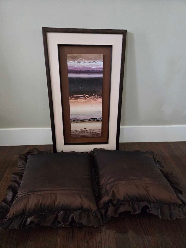 Designer Decor Set: Abstract Art & Pier 1 Pillows - photo 2