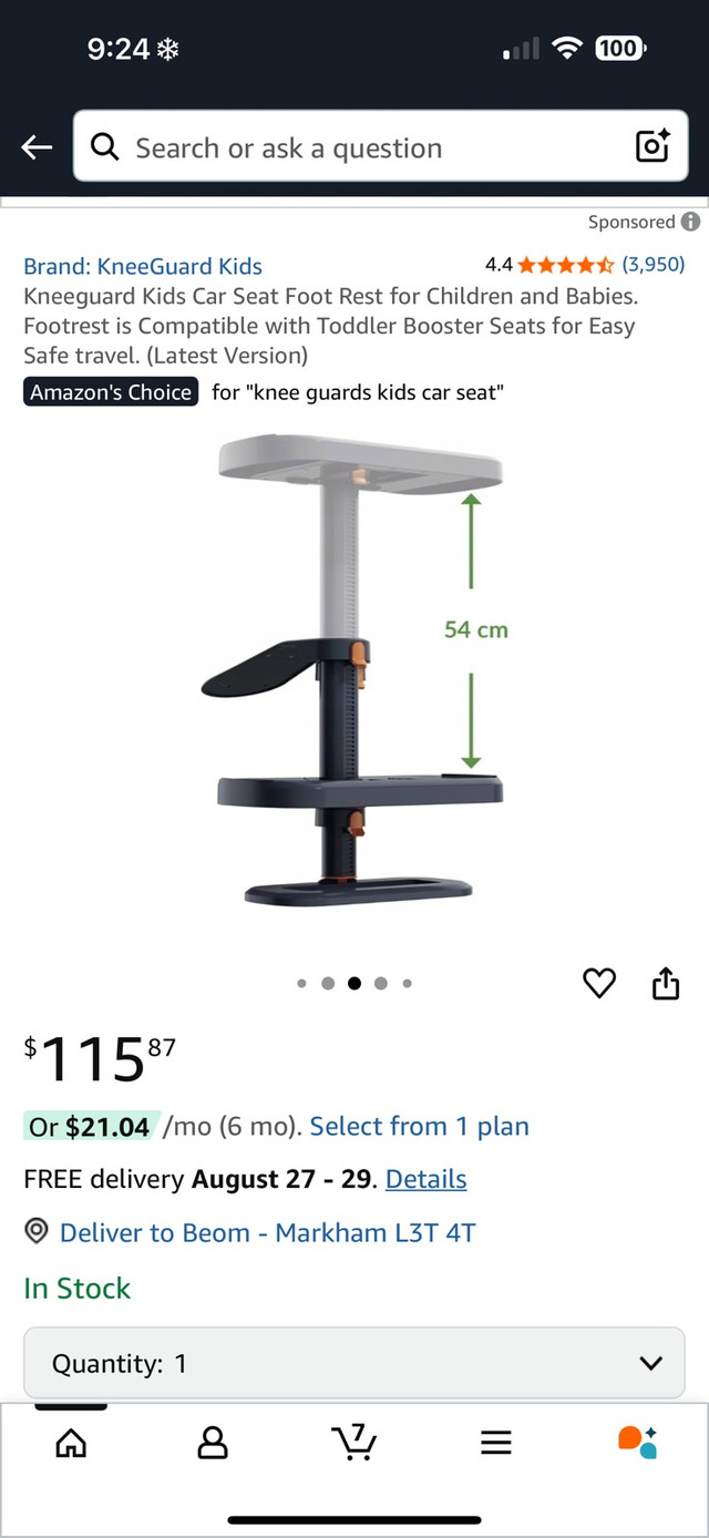kids kneeguard car foot rest for sale - photo 2