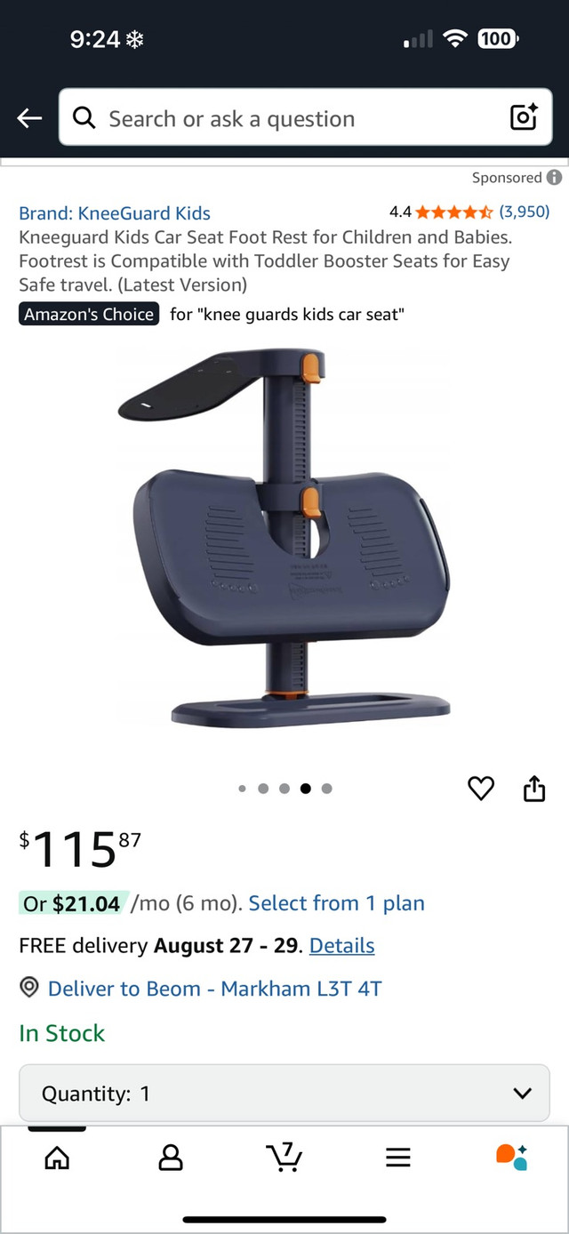 kids kneeguard car foot rest for sale - photo 3