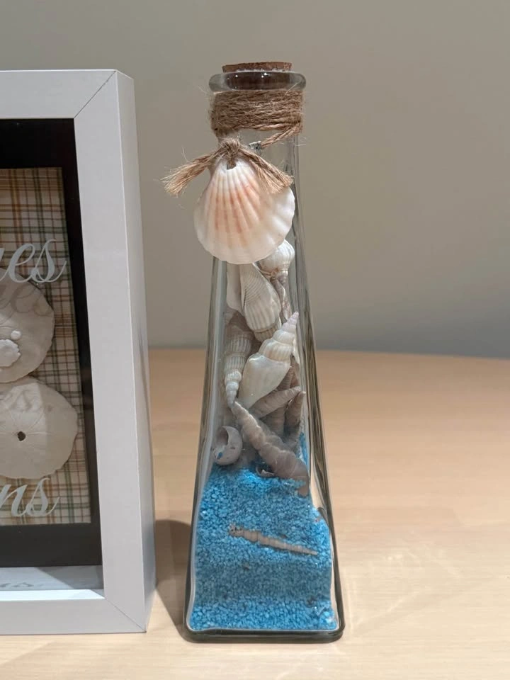 Seashell Shadow Boxes and Decorative Bottles Set - photo 2
