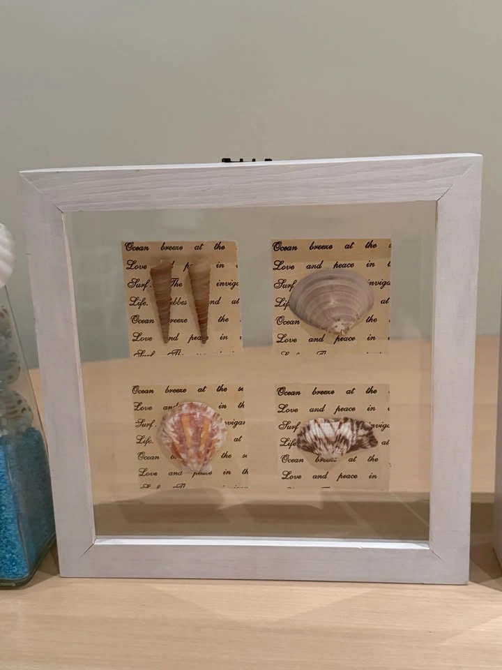 Seashell Shadow Boxes and Decorative Bottles Set - photo 4