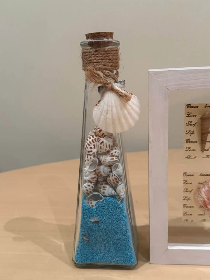 Seashell Shadow Boxes and Decorative Bottles Set - photo 5