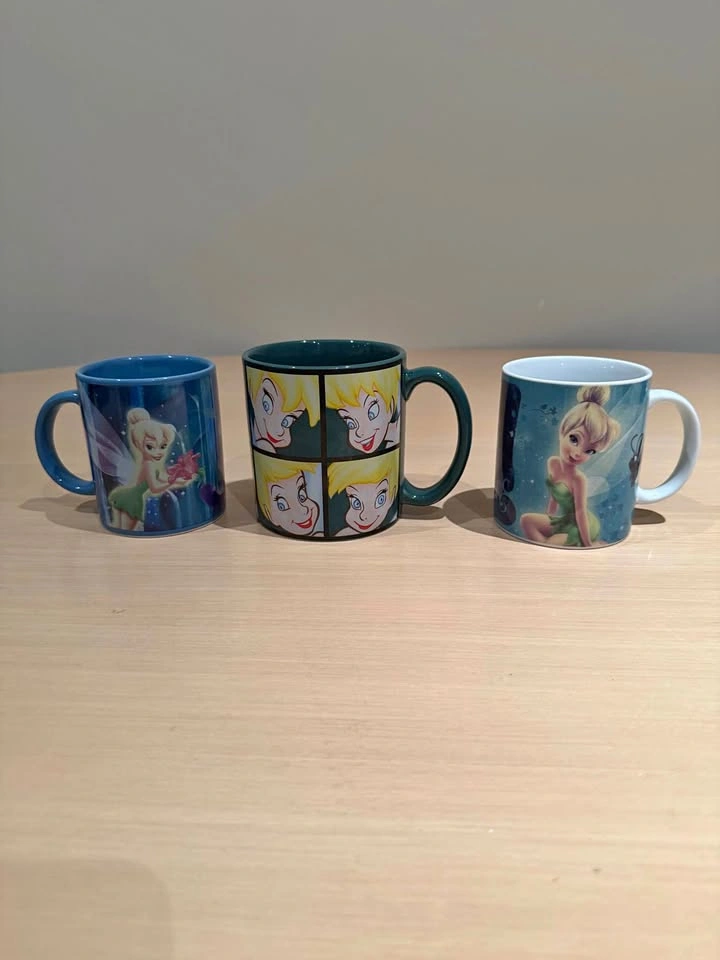 Disney Tinker Bell Mugs Set of 3