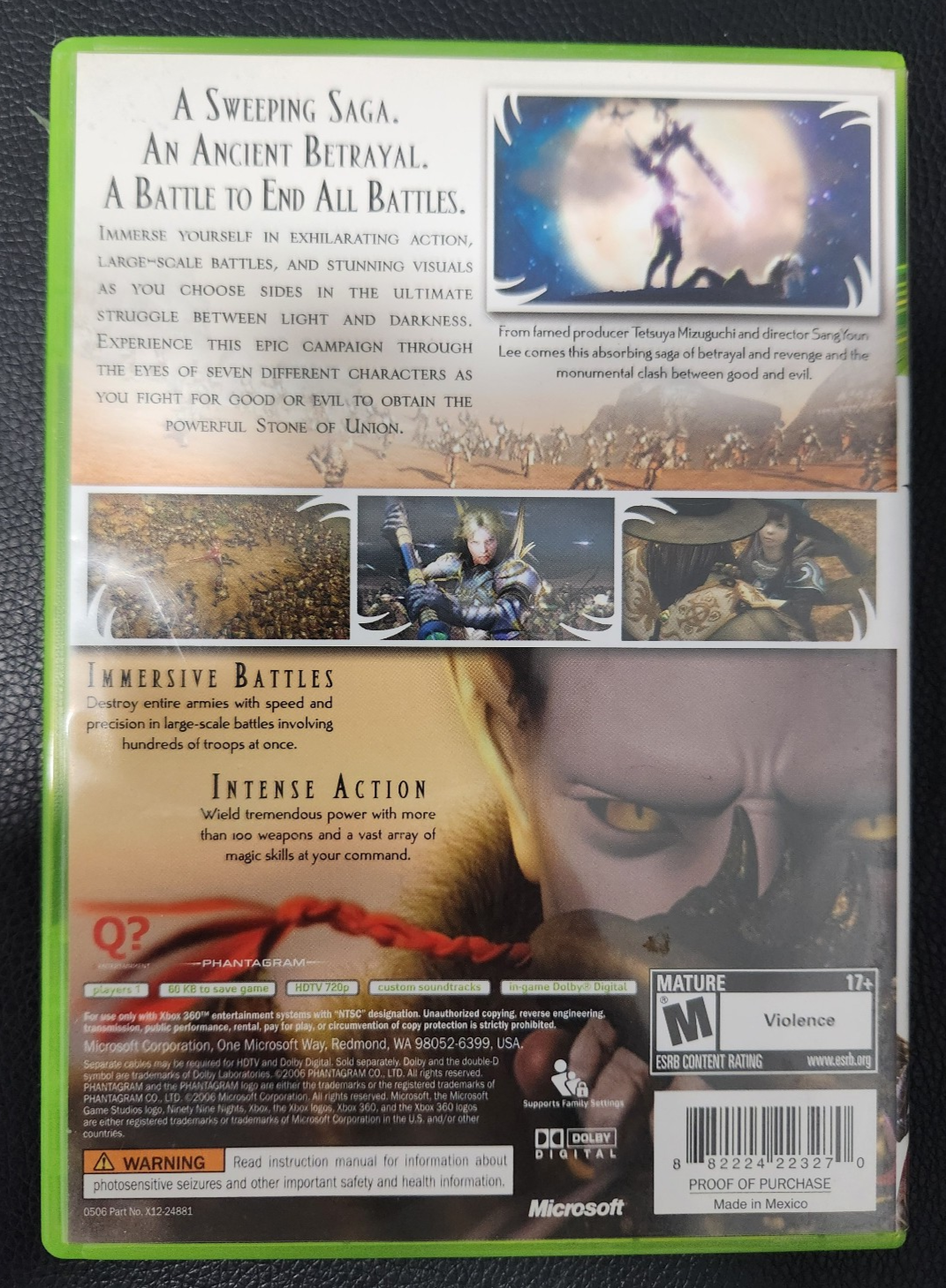 N3 Ninety-Nine Nights (Xbox 360, 2006) CIB Complete w/ Manual - photo 2