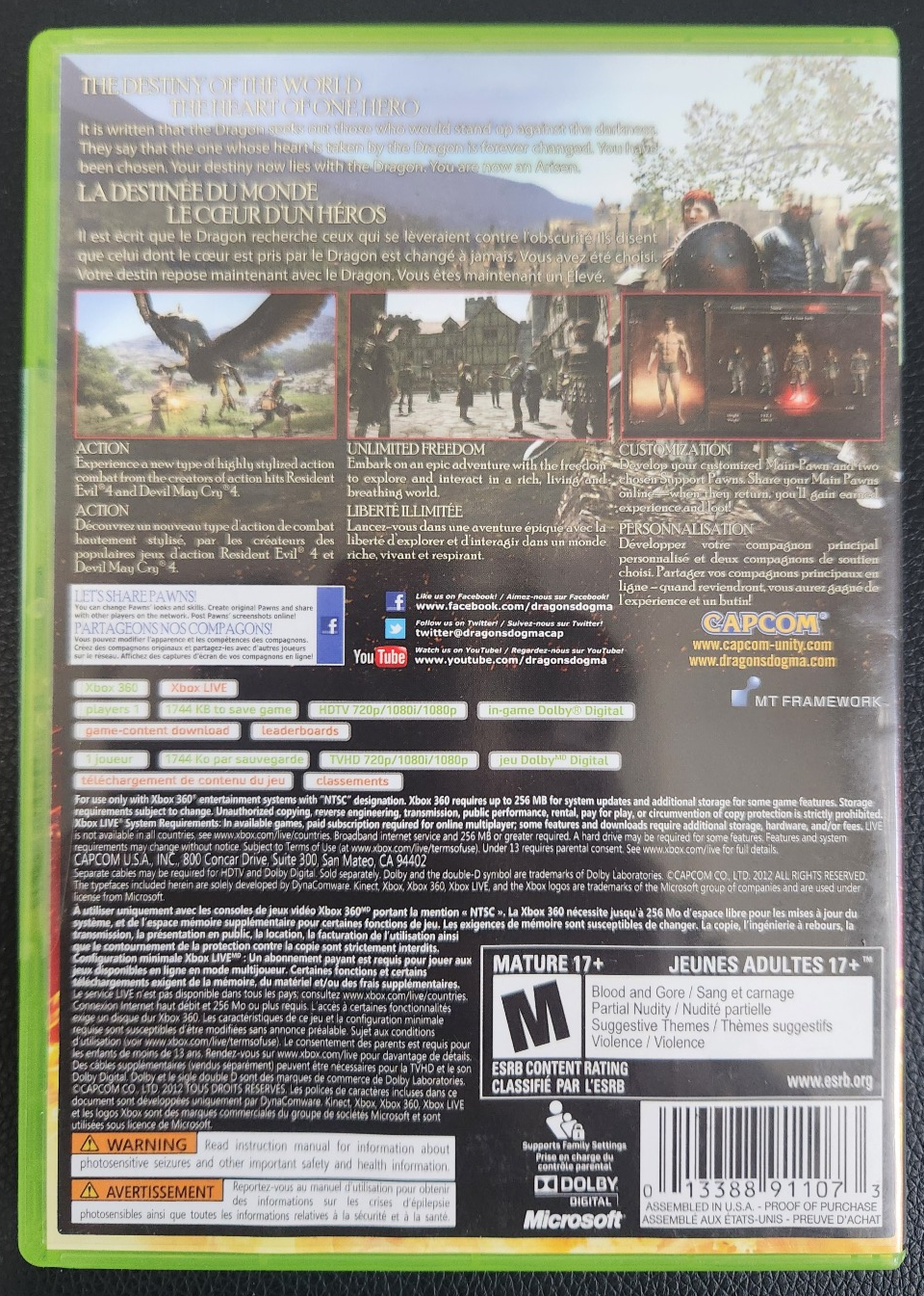 Dragon's Dogma (Xbox 360, 2012) Complete W/Manual - photo 2