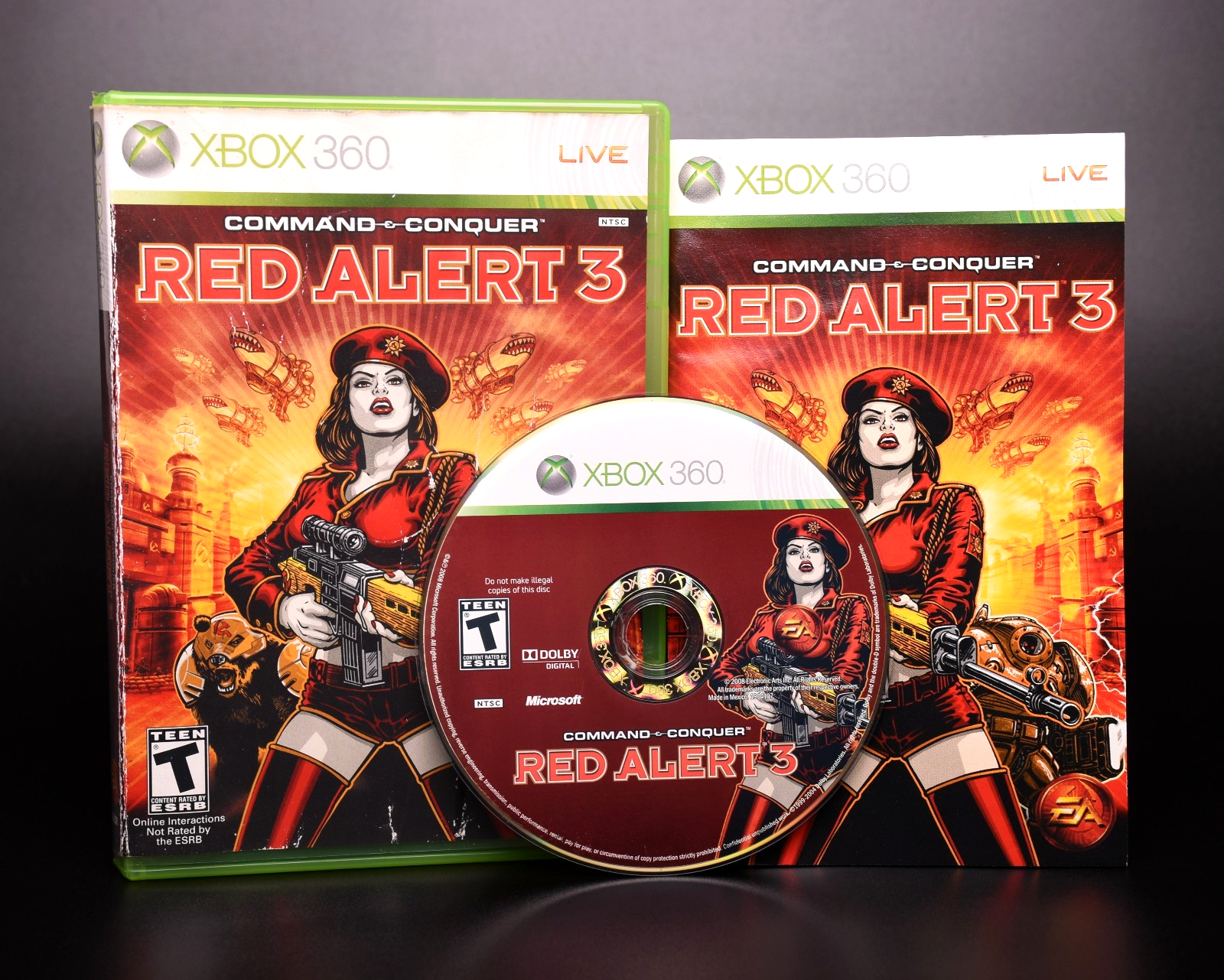 Command & Conquer: Red Alert 3 Xbox 360 Complete CIB Tested