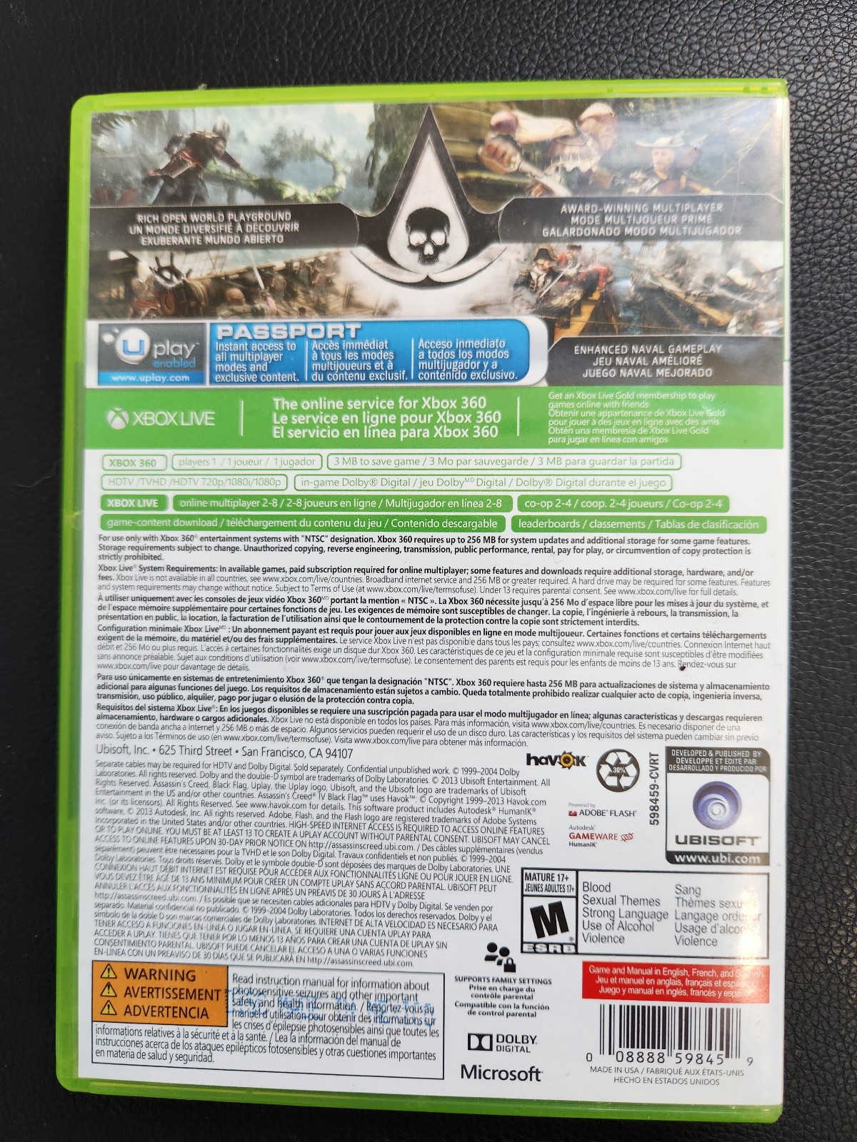 Assassin's Creed IV: Black Flag for Xbox 360 Used With Box-TESTE - photo 2