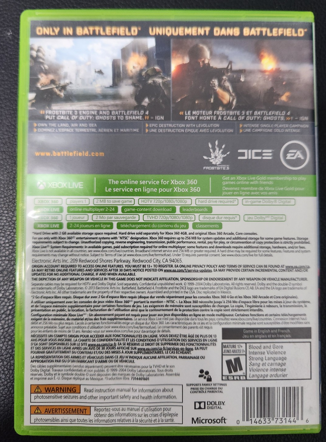 Battlefield 4 - Xbox 360 Video Game - photo 2