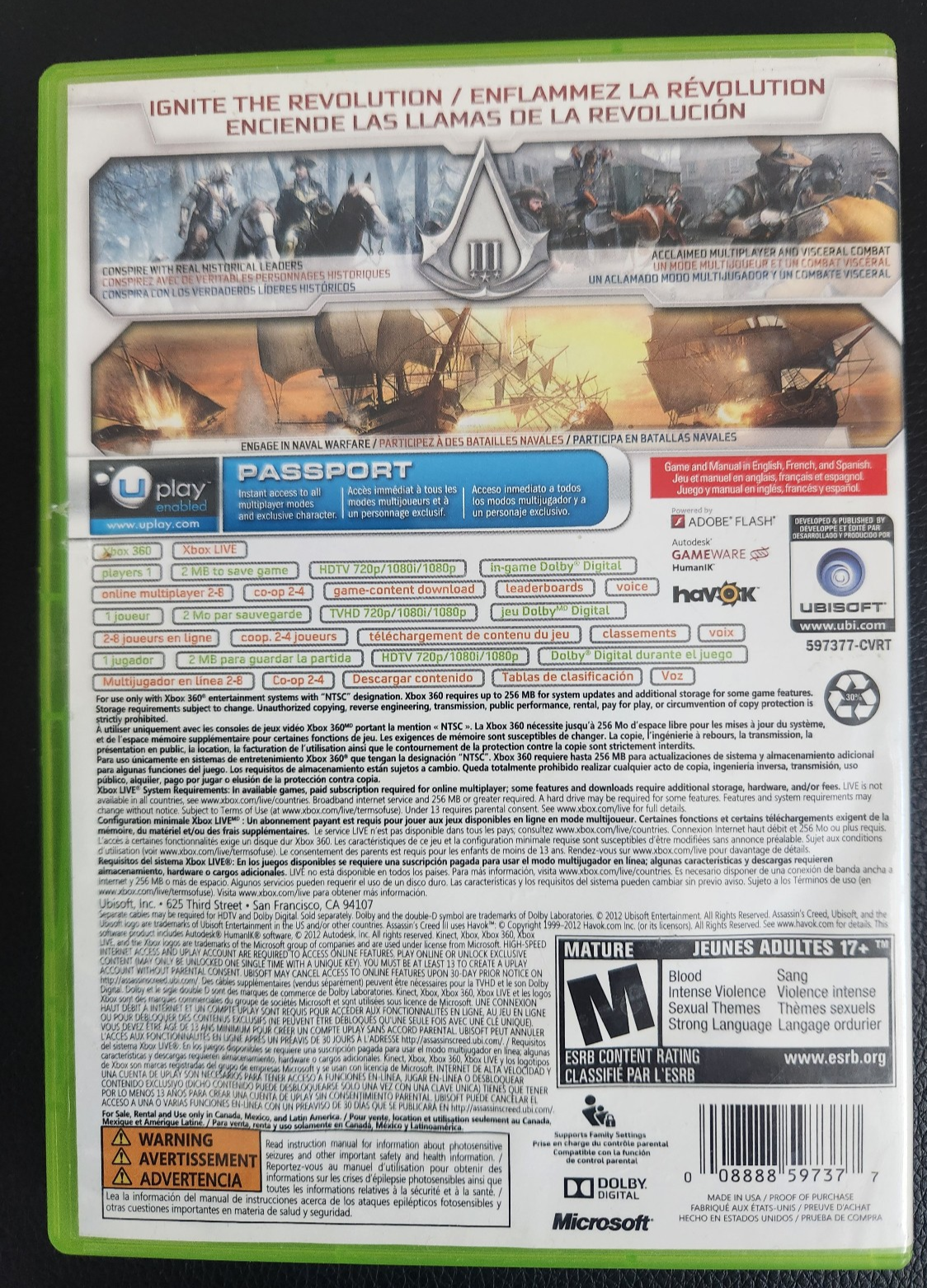 Assassin's Creed III Special Edition Xbox 360 - photo 2