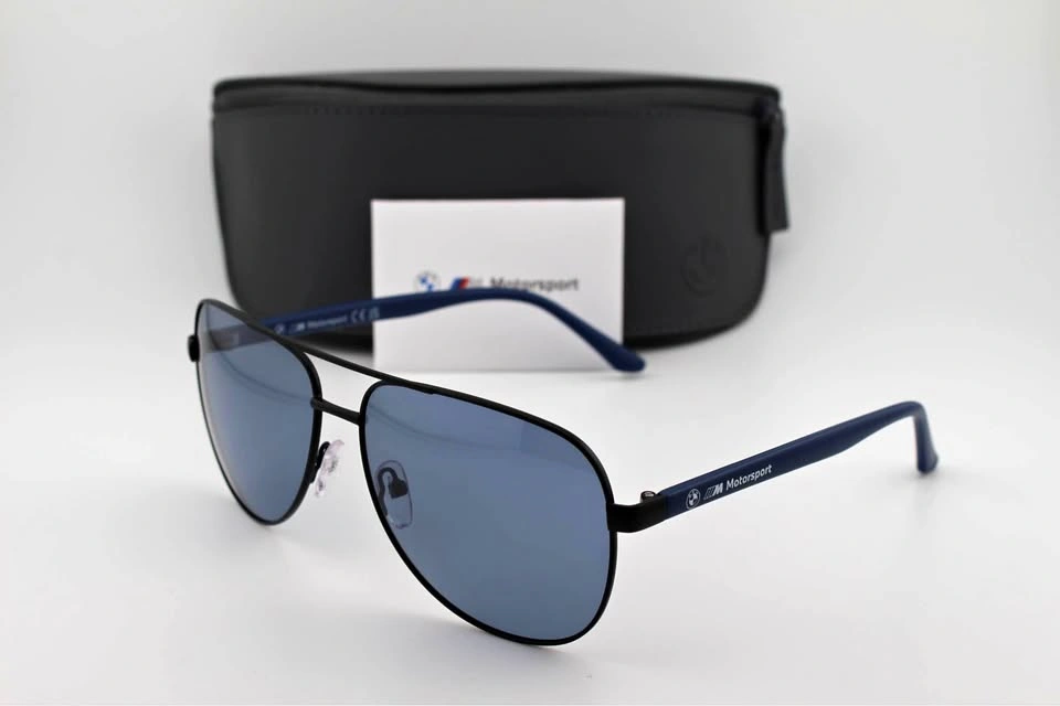 BMW MOTORSPORT Men’s Aviator Blue Sunglasses BS0028-02M-62