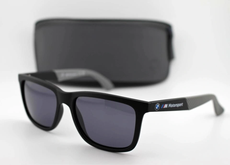 BMW MOTORSPORT Men’s Black Sunglasses Rectangle BS0031-02D-54