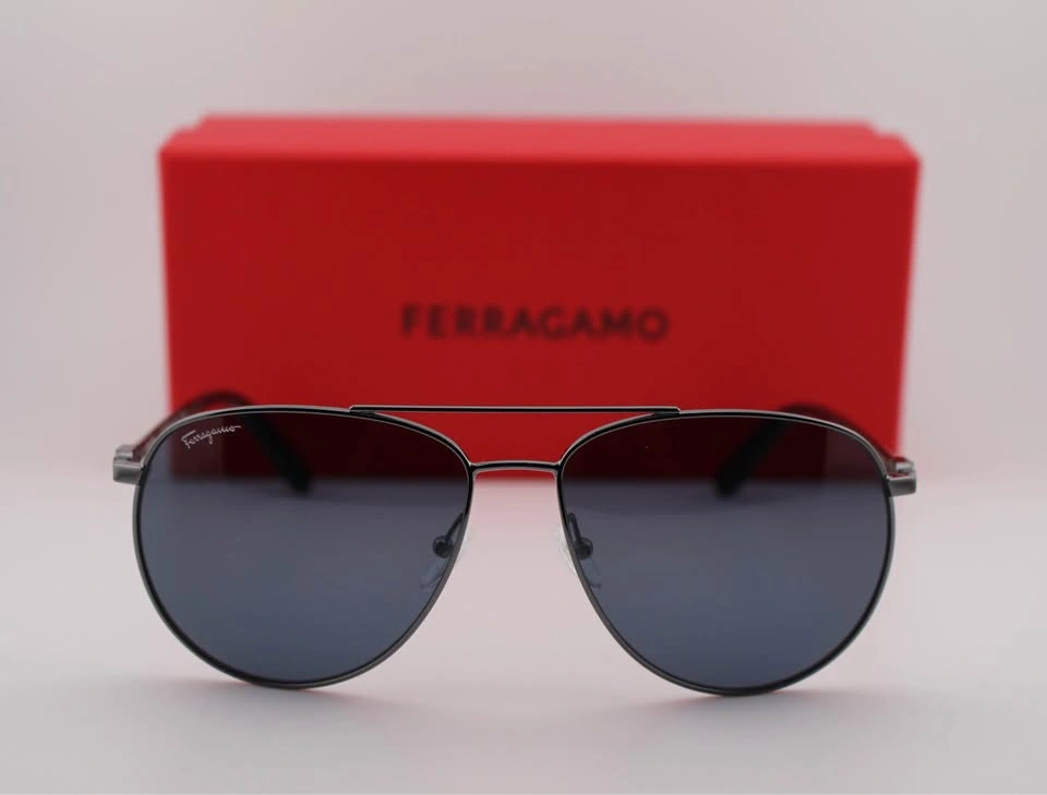 SALVATORE FERRAGAMO Men’s Aviator Sunglasses SF157S-015-60 - photo 2