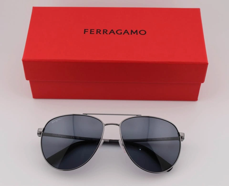 SALVATORE FERRAGAMO Men’s Aviator Sunglasses SF157S-015-60 - photo 3