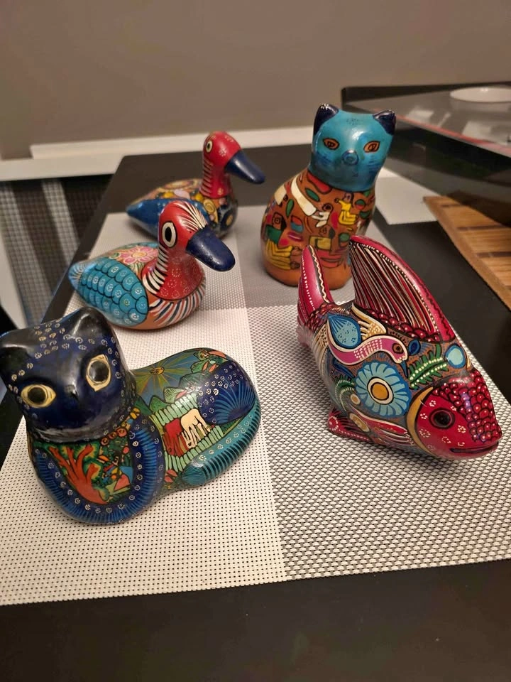 Mexican Folk Art Terracotta Animal Figurines