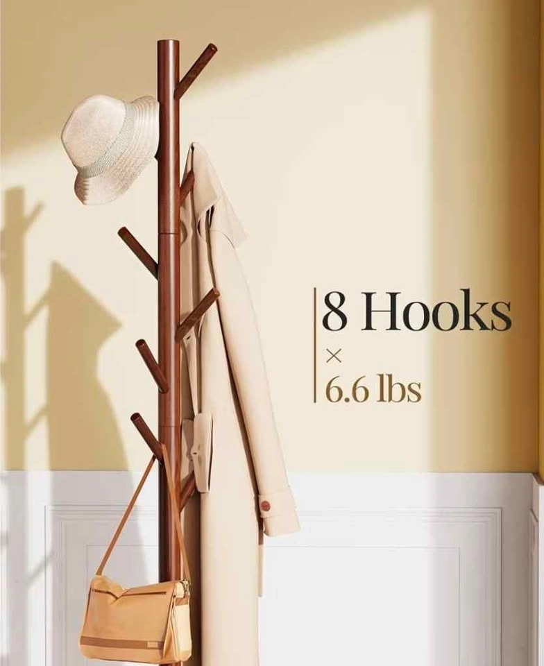 Wooden Coat tree stand - photo 2